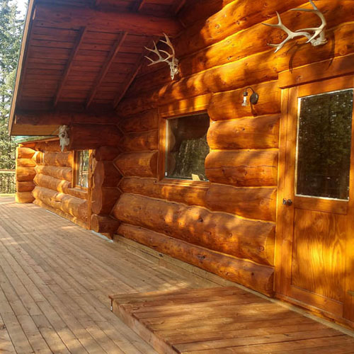 Staining Cowboy Country Homes